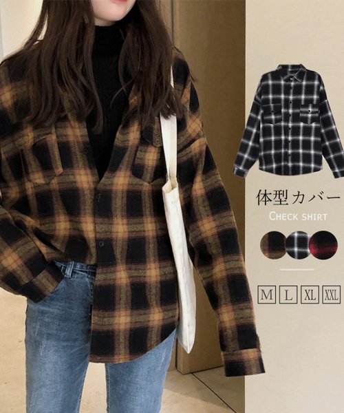 セール チェックシャツ レディース ネルシャツ ミニミニストア Miniministore Magaseek