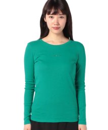 BENETTON (women)(ベネトン（レディース）)/ロゴクルーネック長袖Tシャツ・カットソー/グリーン