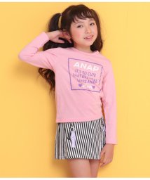 ANAP KIDS(アナップキッズ)/ハートボックスプリントロンT/ピンク