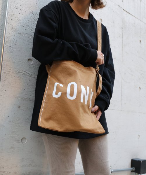 CONVERSE(コンバース)/ROUNDLOGO SHOULDER BAG/ﾗｲﾄﾌﾞﾗｳﾝ