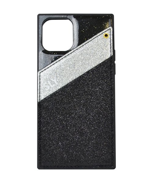 SLY(スライ)/iPhone11Pro ケース スマホケース スライ SLY ラメマグネット ブラック 背面ケース iphone11pro ケース/ブラック