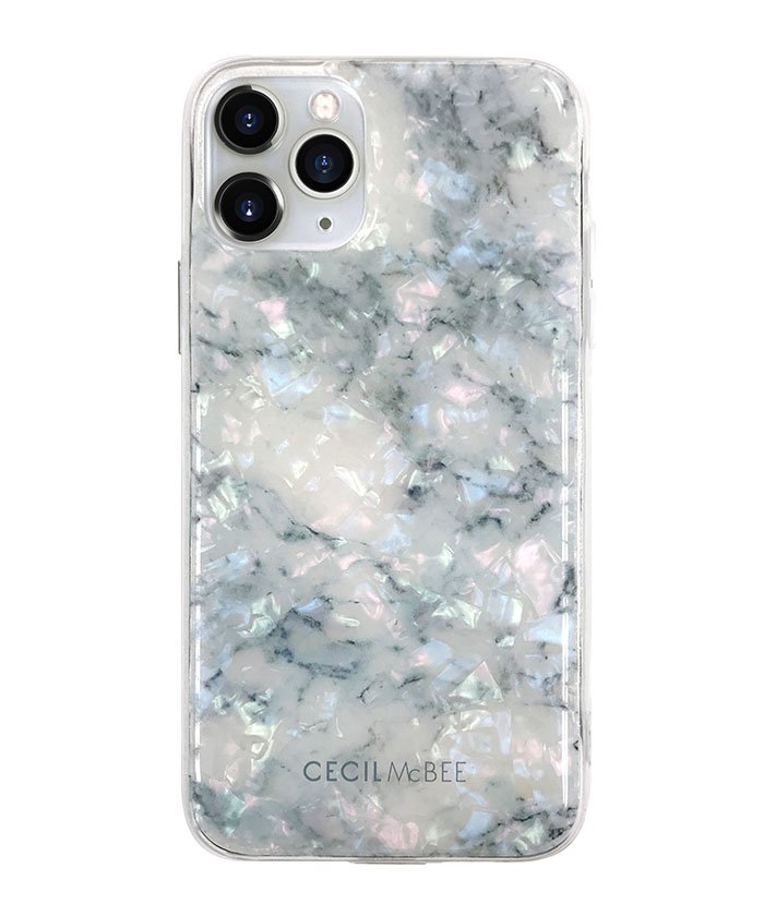 Iphoneケース Iphone11pro セシルマクビー Cecilmcbee ソフトシェルケース 大理石 White Iphone11pro エムファクトリー Mーfactory Magaseek