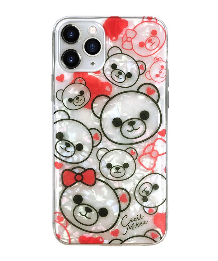セール Iphoneケース Iphone11pro セシルマクビー Cecilmcbee ソフトシェルケース ベアフェイス White Iphone11pro エムファクトリー Mーfactory Magaseek