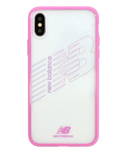 Iphone ケース Iphonexs X ニューバランス New Balance ハイブリッド クリアケース ピンク Iphonexs アイフォン エムファクトリー Mーfactory Magaseek
