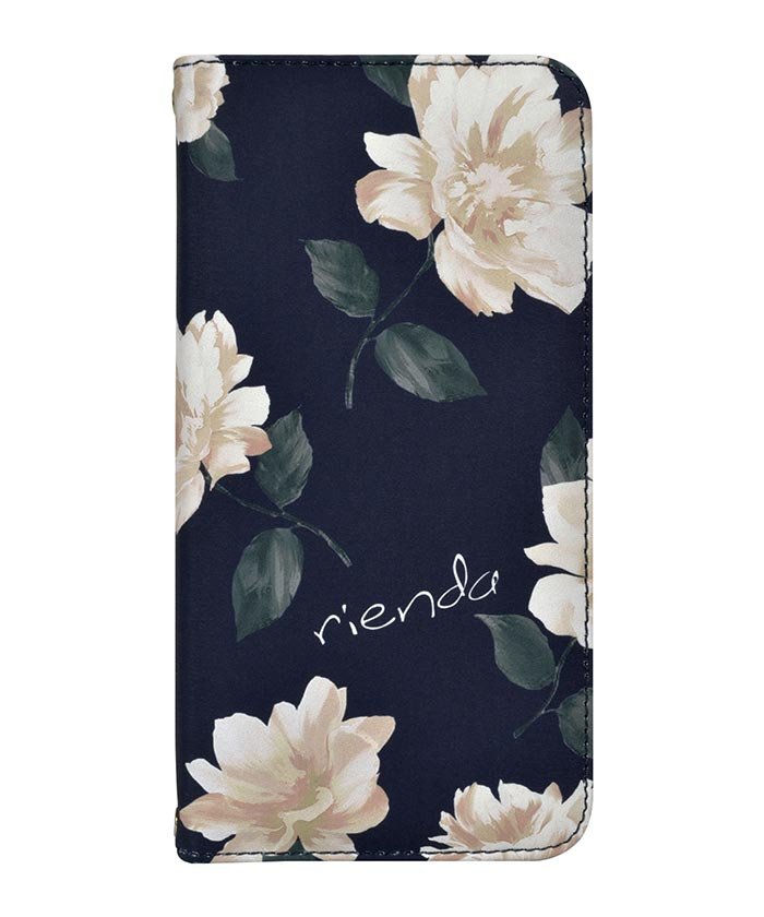 Iphone ケース Iphonexs Max リエンダ Rienda 全面lace Flowerネイビー 手帳ケース Iphone Xsmax エムファクトリー Mーfactory Magaseek