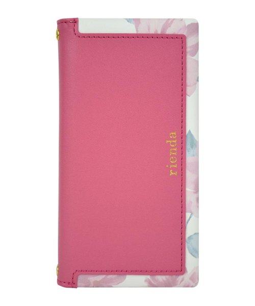 rienda(リエンダ)/iphone ケース iPhoneXS Max リエンダ rienda スクエア Lace Flower ピンク 手帳ケース iphone xsmax/ピンク