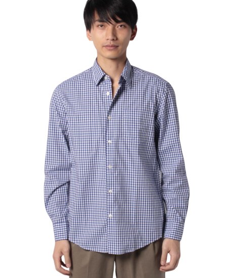 BENETTON (mens)(ベネトン（メンズ）)/ギンガムチェックシャツ/ブルー系