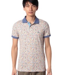 BENETTON (mens)(ベネトン（メンズ）)/総柄ポロシャツ/レッド系