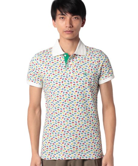 BENETTON (mens)(ベネトン（メンズ）)/総柄ポロシャツ/マルチ