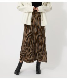 AZUL by moussy(アズールバイマウジー)/ZEBRA NARROW MAXI SKIRT/柄BRN5