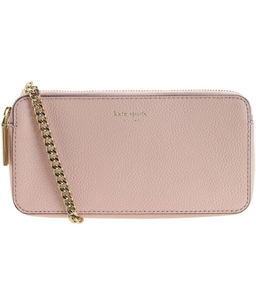 kate spade new york(ケイトスペードニューヨーク)/ケイトスペード KATE SPADE ショルダーウォレット チェーン pwru7132/ピンク