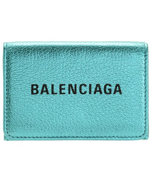 BALENCIAGA(バレンシアガ)/バレンシアガ BALENCIAGA 財布 折財布 ミニ コンパクト ミニ アウトレット 551921/ライトブルー