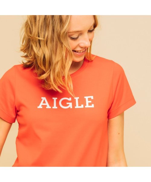 ＡＩＧＬＥ MEN(エーグル　メンズ)/吸水速乾 エーグル グラフィック ロゴTシャツ/レッド