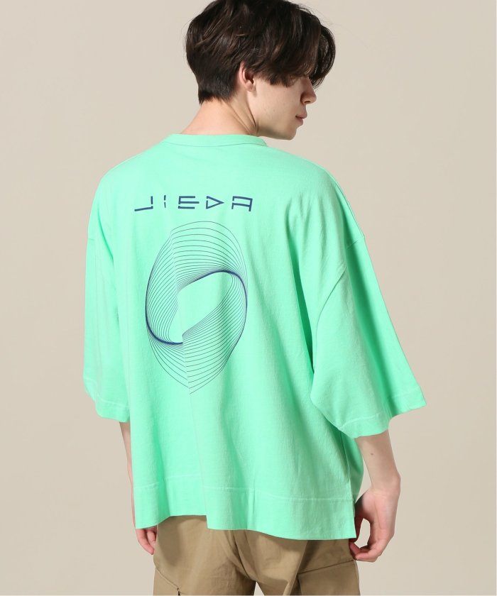 JieDa CIRCLE PRINT T-SHIRT GREEN - Tシャツ/カットソー(半袖/袖なし)