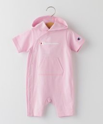 SHIPS KIDS(シップスキッズ)/【SHIPS KIDS別注】Champion:フード ロンパース/ピンク