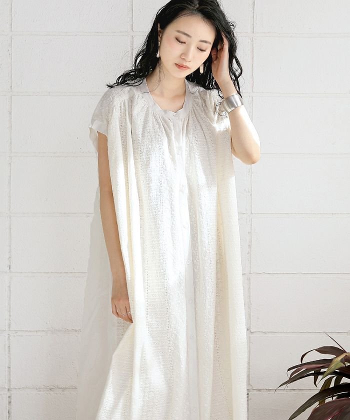 セール 55 Off Made In India Web限定 総刺繍ワンピース ブージュルード Bou Jeloud Magaseek