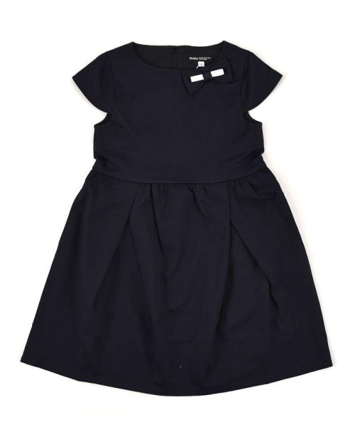 セール リボン付き ポンチ タック ワンピース 90cm 150cm ベベ Bebe Magaseek