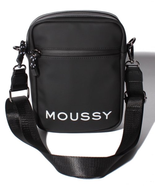 moussy(BAG)(マウジー（バッグ）)/【MOUSSY】LOGO BASIC POUCH SHOULDER M01－1－00069/BK