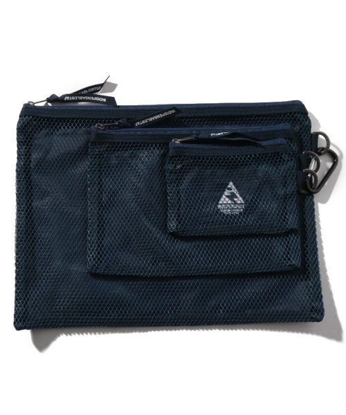 INDISPENSABLE(INDISPENSABLE)/3P MESH POUCH LAMOS/ﾈｲﾋﾞｰ