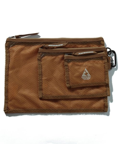 INDISPENSABLE(INDISPENSABLE)/3P MESH POUCH LAMOS/ﾍﾞｰｼﾞｭ
