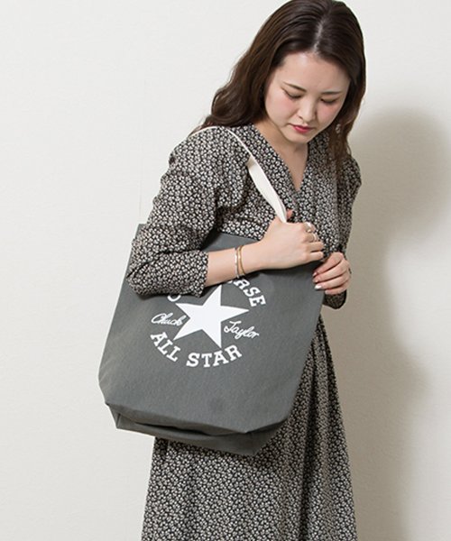 CONVERSE(コンバース)/PIGMENT TOTE BAG/ﾌﾞﾗｯｸ