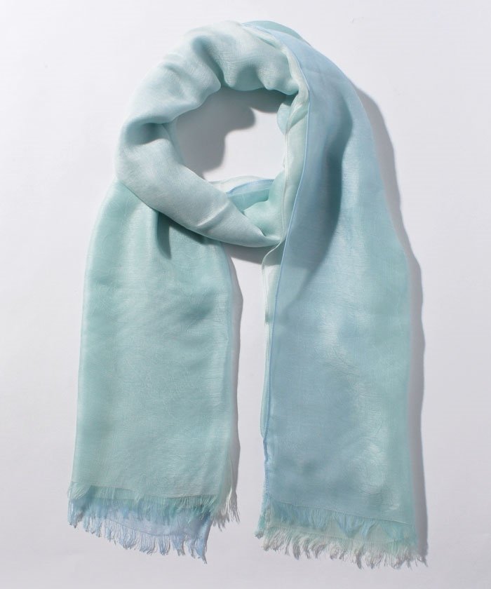 ベンベルグローズ柄オンブレージャカードストール Uv Wash ランバンコレクション アクセサリー Lanvin Collection Accessories Magaseek