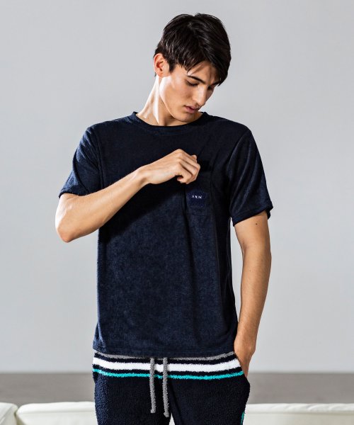 セール Akm Contemporary エイケイエムコンテンポラリー Mix刺繍パイルtシャツ Akm Contemporary Akm Contemporary Magaseek