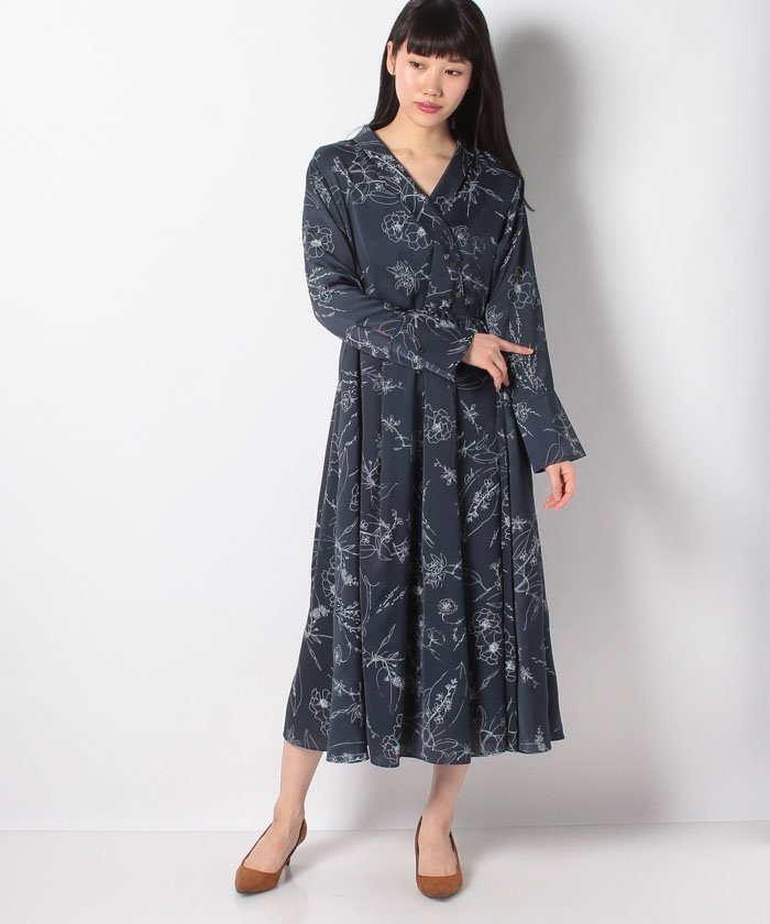 クーポン セール 60 Off ラインフラワーカシュクールワンピース ランバンオンブルー Lanvin En Bleu Magaseek