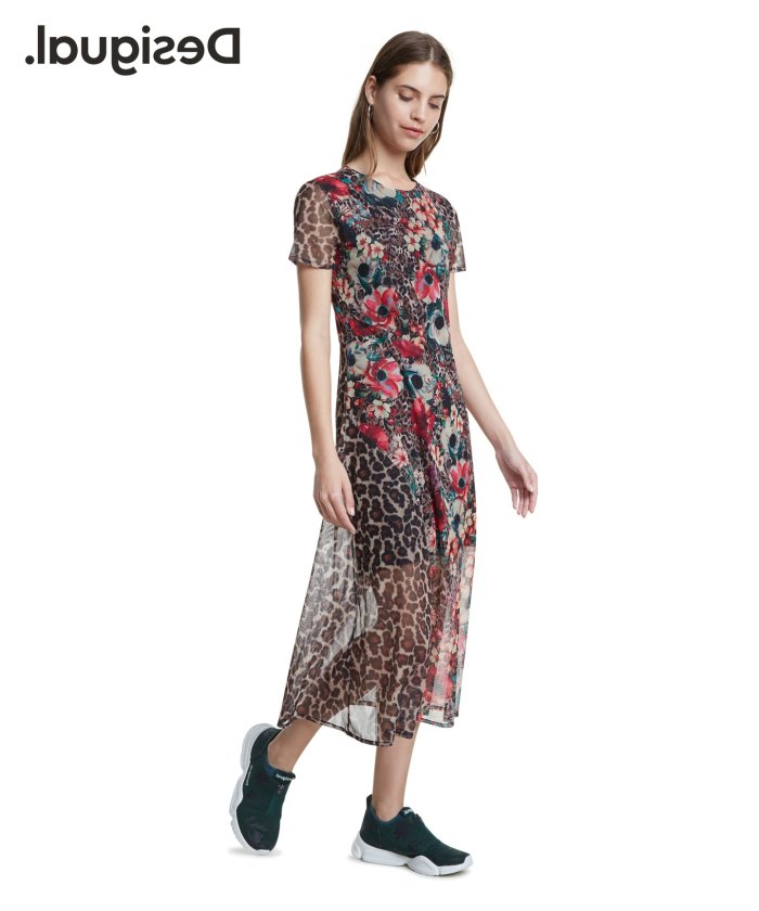 セール 60 Off ワンピース半袖 Calgary デシグアル Desigual Magaseek