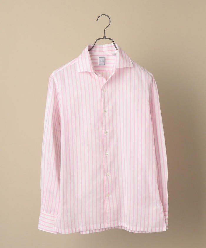 セール Sd ウォッシュド Ice Cotton R ワンピース ストライプ ピンク シャツ シップス メン Ships Men Magaseek