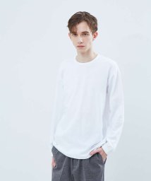 ABAHOUSE(ABAHOUSE)/【展開店舗限定】ストレッチタックフライス長袖Tシャツ/ホワイト