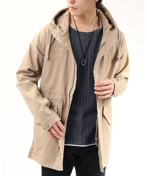 セール ストレッチメンズツイルモッズコート トップイズム Topism Magaseek