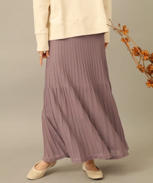 セール シアーニットプリーツスカート センスオブプレイス バイ アーバンリサーチ Sense Of Place By Urban Research Magaseek