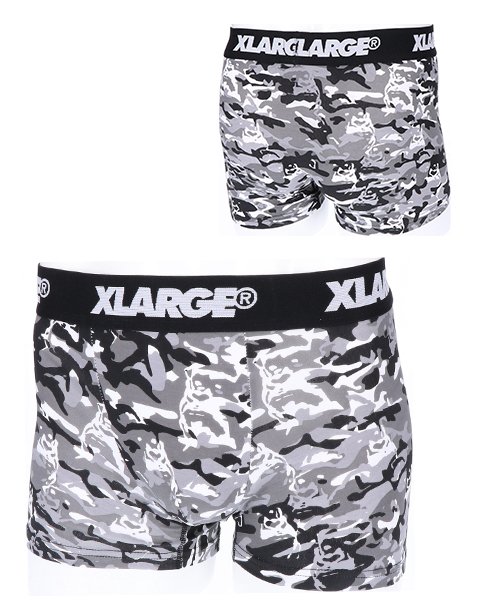 XLARGE(エクストララージ)/メンズ ボクサーパンツ カモフラ/杢グレー
