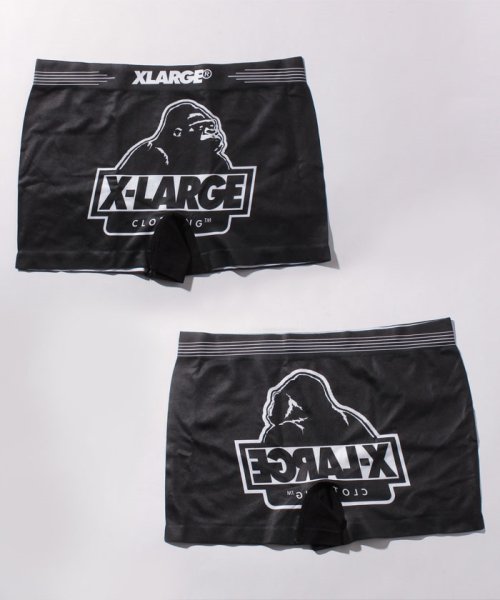 XLARGE(エクストララージ)/メンズ ボクサーパンツ 成型F/Bゴリラ/ブラック