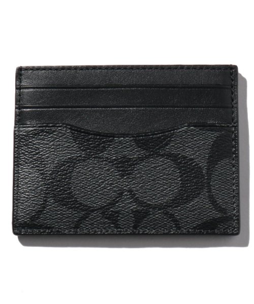 COACH(コーチ)/【OUTLET COACH】CARD CASE/チャコールグレー