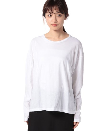 BENETTON (women)(ベネトン（レディース）)/ルーズフィットロングTシャツ・カットソー/ホワイト