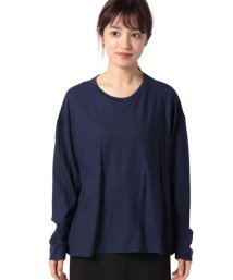 BENETTON (women)(ベネトン（レディース）)/ルーズフィットロングTシャツ・カットソー/ネイビー