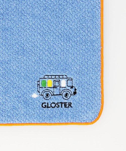 GLOSTER(GLOSTER)/ホビー刺しゅうタオルハンカチ/ライトブルー