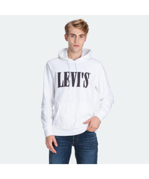 Levi's(リーバイス)/PIECED プルオーバーフーディー WHITE/ FORGED IRO/NEUTRALS