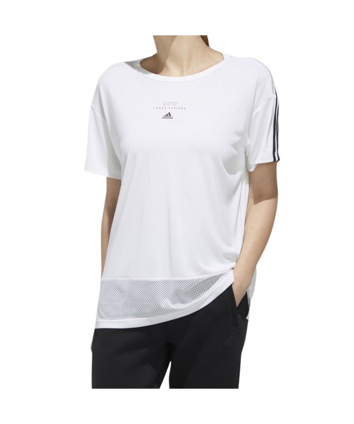 セール アディダス Adidas レディース 半袖機能tシャツ W Mh 3s Loose Tシャツ Fm5155 アディダス Adidas Magaseek