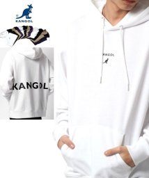 MARUKAWA(マルカワ)/【KANGOL】カンゴール　ビッグシルエット ミニロゴ/袖ロゴ/バックロゴプリント　裏毛 スウェットプルパーカー ユニセックス/柄E