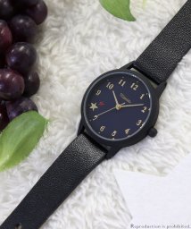 nattito(ナティート)/【メーカー直営店】腕時計 レディース 革ベルト シンプル 星柄 ホシソン FSC154/ブラック