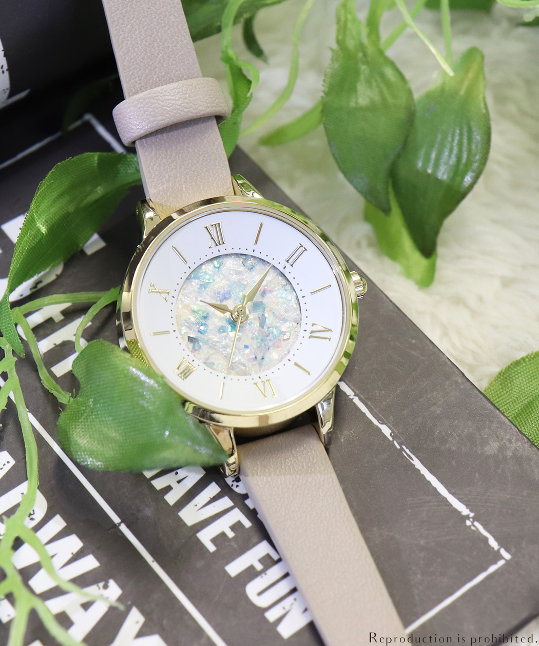 【メーカー直営店】腕時計 レディース 革ベルト クラッシュラメ ミーユ フィールドワーク GY010