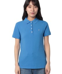 BENETTON (women)(ベネトン（レディース）)/ロゴ刺繍ポロシャツ/ブルー