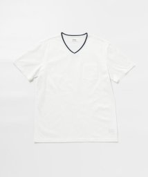 NOLLEY’S goodman(ノーリーズグッドマン)/オヤコバインダー VネックTee 20SS/オフホワイト