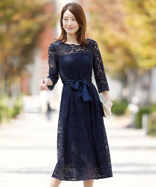 エレガント レース ワンピース プールヴー Pourvous Magaseek