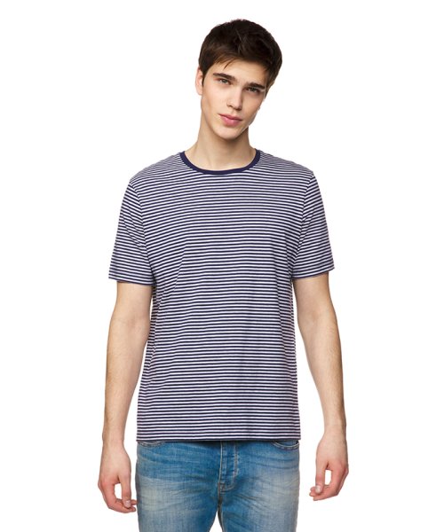 BENETTON (mens)(ベネトン（メンズ）)/ベーシックボーダー半袖Tシャツ・カットソー/ネイビー