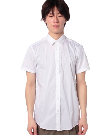 BENETTON (mens)(ベネトン（メンズ）)/半袖ドレスシャツ/ホワイト