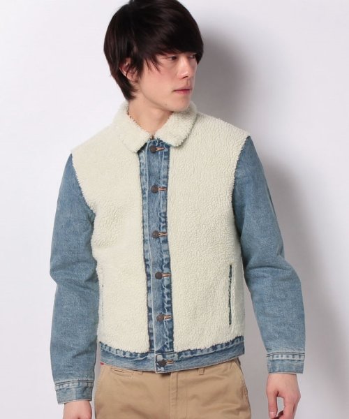 LEVI’S OUTLET(リーバイスアウトレット)/SHERPA PANEL TRUCKER SO SHEEPY SHERPA T/インディゴブルー